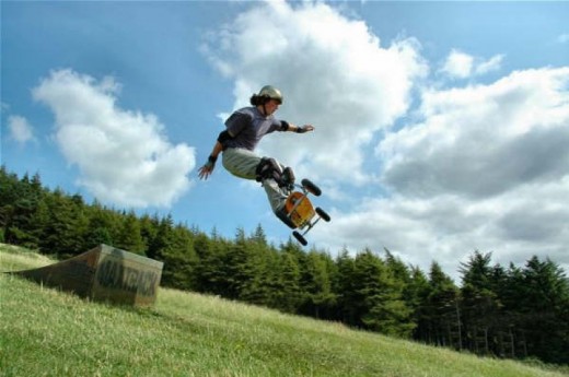 Mountain boarding Flims, Switzerland