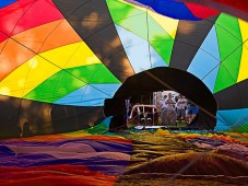 Balloon flight in Flanders